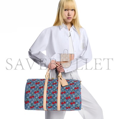 LOUIS VUITTON MURAKAMI LV X TM KEEPALL BANDOULIÈRE 45 M13875 (45*27*20cm)